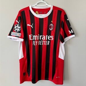 Alvaro Morata AC Milan Champions League New Men’s Puma Home Soccer Jersey